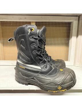 Terra Crossboy Black Safety Work Boots Waterproof Men Sz 11 (Missing Insulation)
